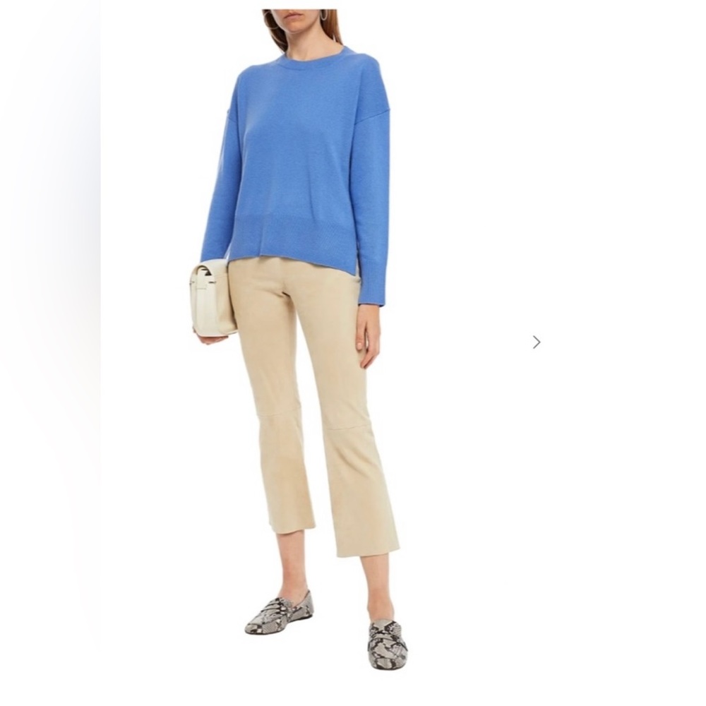 THEORY***Kick Pull On Stretch Cream Suede Pants***US 8 $995